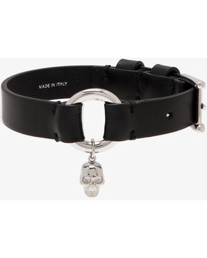 McQueen Skull Ring Bracelet - Black