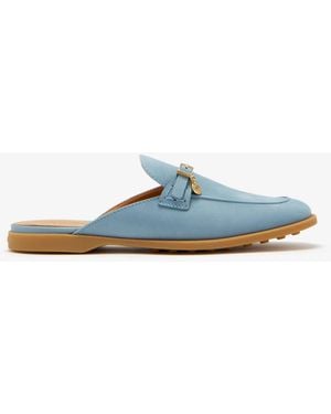 Tod's Nubuck Slippers - Blue