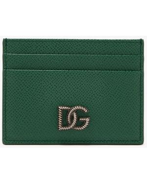 Dolce & Gabbana Calfskin Card Holder - Green