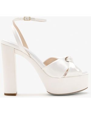 Aquazzura Cupid 120 Platform Sandals - Natural
