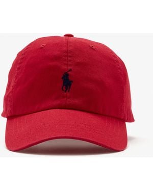 Polo Ralph Lauren Logo Baseball Cap - Red