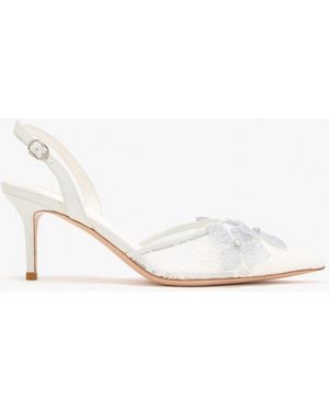 Nicoli Rosalie Slingback Pumps - White