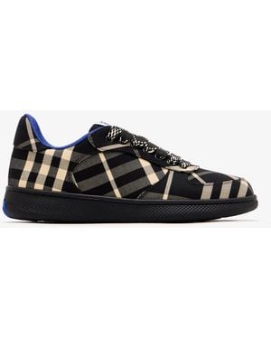 Burberry Terrace Check Canvas Sneaker - Black