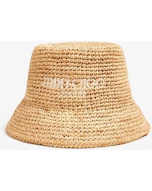 Jimmy Choo Atena Hat - Natural