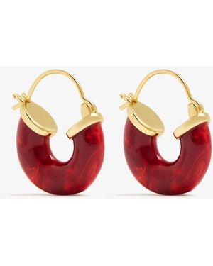 Anni Lu Petit Swell Hoops - Red