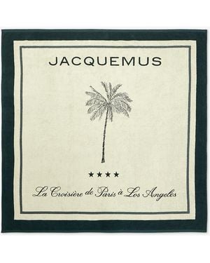Jacquemus La Croisière Beach Towel - Black