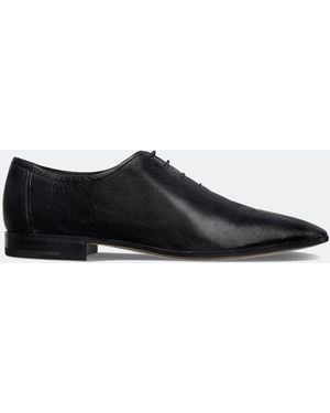 Berluti Lorenzo Kangaroo Oxford Shoes - Black