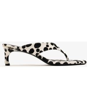 ROTATE BIRGER CHRISTENSEN Polka Dot Sandals - White