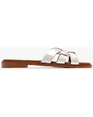 Luna Paloma Slide Sandals - White
