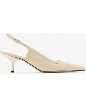 The Lline Gabriella Slingback Pumps - White