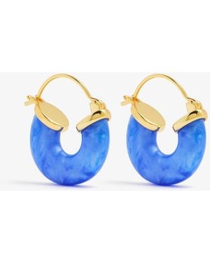 Anni Lu Petit Swell Hoops - Blue