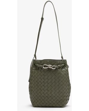 Bottega Veneta Small Andiamo Bucket Bag - Green