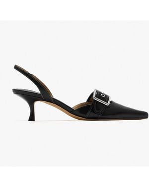 COACH Margot Signature Slingback Pumps - Black