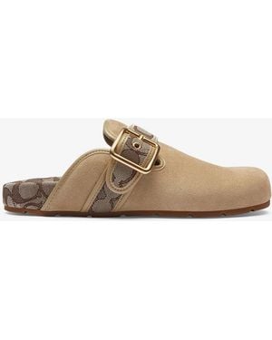 COACH Archival Buckle Clogs - White