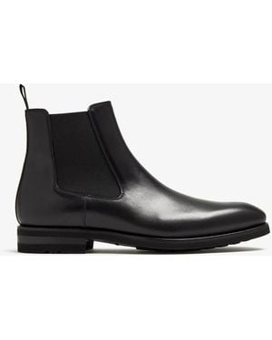Magnanni Chelsea Leather Boots - Black