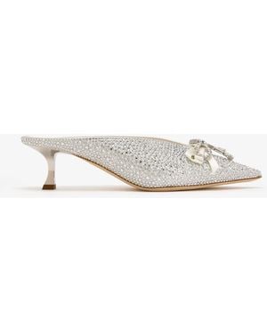 Jimmy Choo Auria 50 Mules - White