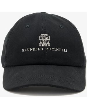 Brunello Cucinelli Logo Baseball Cap - Black