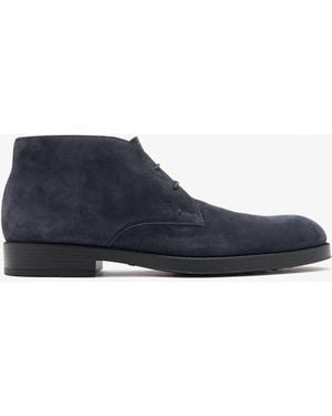 Tod's Suede Ankle Boots - Blue