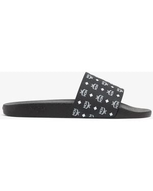MCM Monogram Slides - White