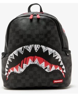 Sprayground Scribble Shark Savage Backpack - Black