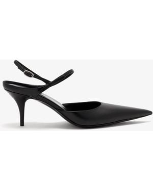 Balenciaga Avenue Bow Slingback Pumps - White