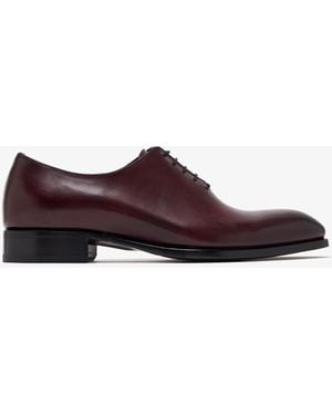 Brioni Leather Oxford Shoes - Brown