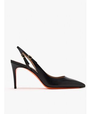 Santoni Audrey Slingback Pumps - White