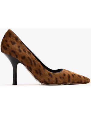 Burberry Leopard Print Dame Pumps - Brown