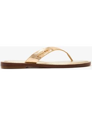 Michael Kors Koko Flip-Flop Sandals - White