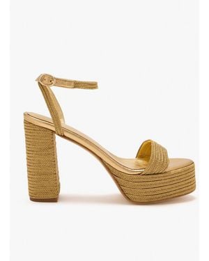 Andrea Gomez Becka Platform Sandals - Metallic