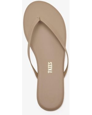 TKEES Lily Biscuit Flip Flops - Natural
