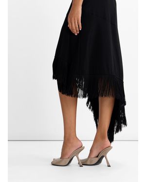 Mugler Peep-Toe Mules - White