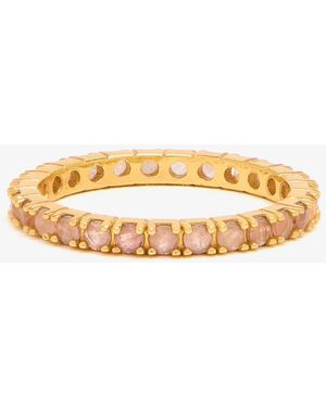 Ryenn's Eyes Rose Quartz Eternity Band Ring - Natural
