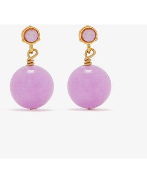 Anni Lu Ball Earrings - Pink