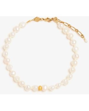 Anni Lu Stellar Pearly Anklet - White