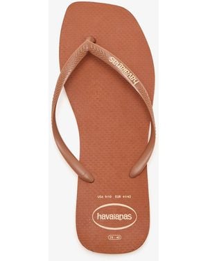 Havaianas Slim Square Flip Flops - Orange