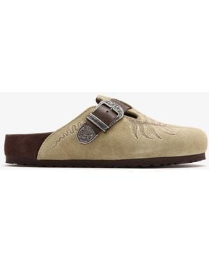 Birkenstock X Etro Boston Clogs - White
