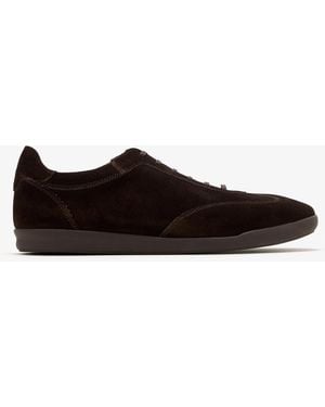 Loake Mayfair Suede Sneakers - White