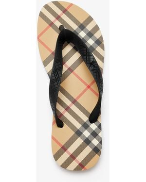 Burberry Haze Flip Flops - White