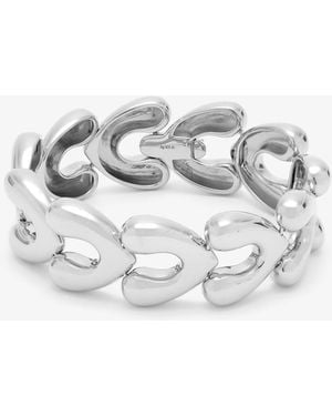 Annika Inez Heart Link Bracelet - White