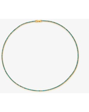 Ryenn's Eyes Apatite Tennis Necklace - White