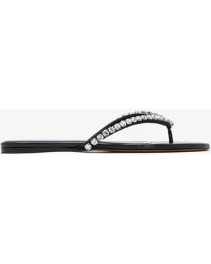 AMINA MUADDI Gigi Thong Sandals - White