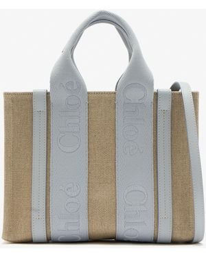 Chloé Woody Small Tote Bag - Blue