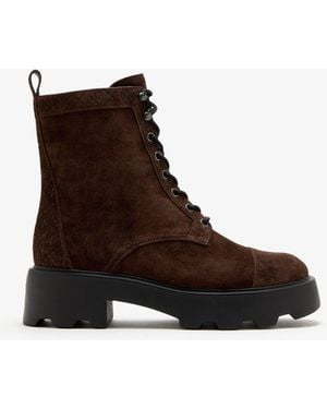 Tory Burch T Monogram Ankle Boots - Brown