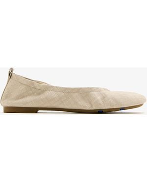 Burberry Check Denim Baby Ballerinas​ - White