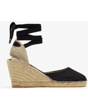 Toni Pons Palamos Wedge Espadrilles - Black