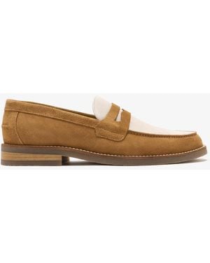 Duke & Dexter Wilde Penny Loafers - White
