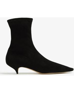 The Row Liisa Kitten Boots - Black