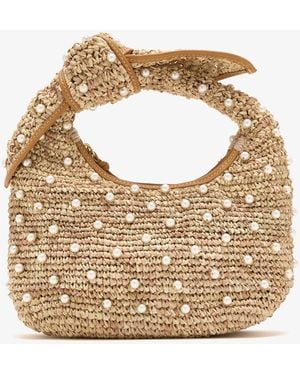 Poolside The Josie Knot Pearl Bag - White