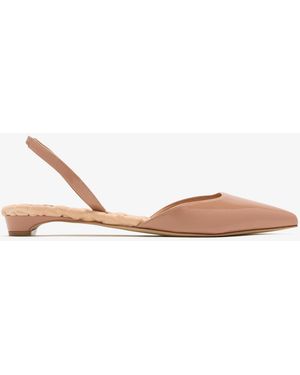 Aera Jackie Slingback Flats - White